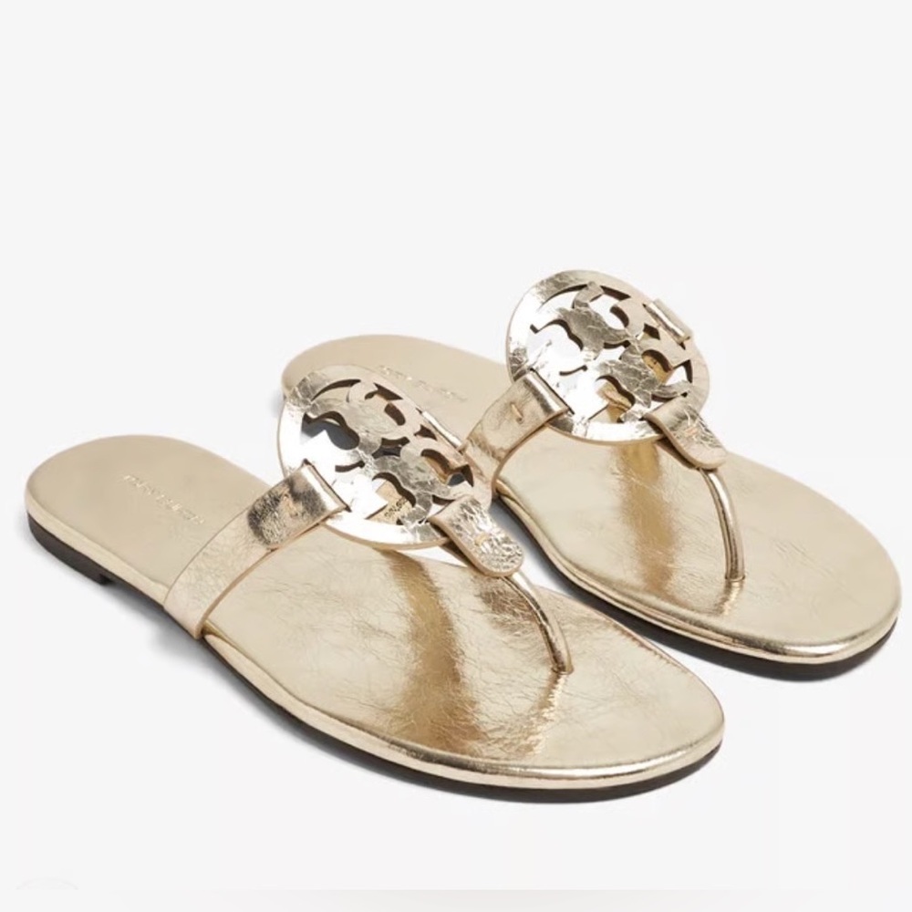 Tory Burch Spark Gold Metallic Miller